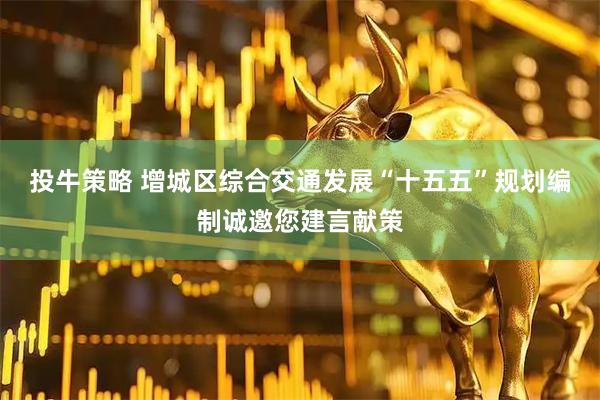 投牛策略 增城区综合交通发展“十五五”规划编制诚邀您建言献策